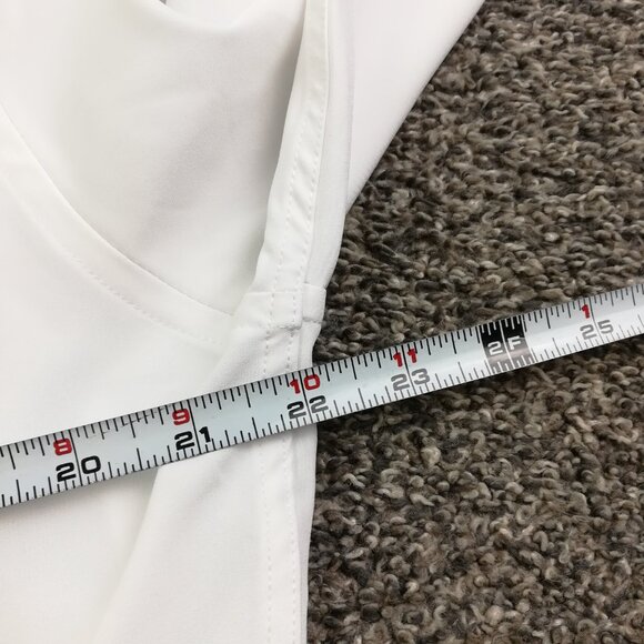 State & Liberty Shirt Performance L/S Button Up White Mens Large Athletic Fit - Picture 9 of 12